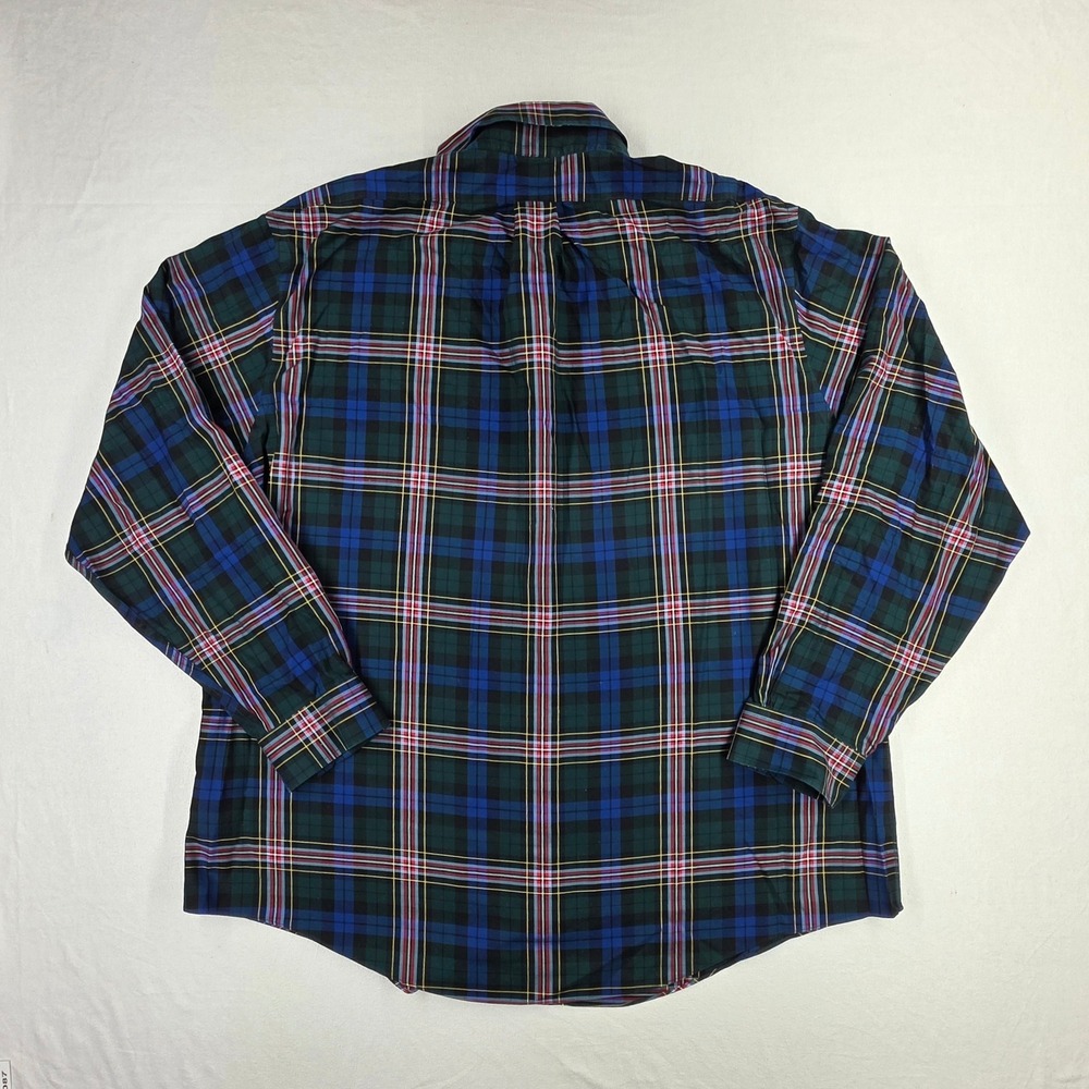 Brooks Brothers Regent XXL Non-Iron Supima Cotton Plaid Button Down Shirt Mens - Picture 9 of 11